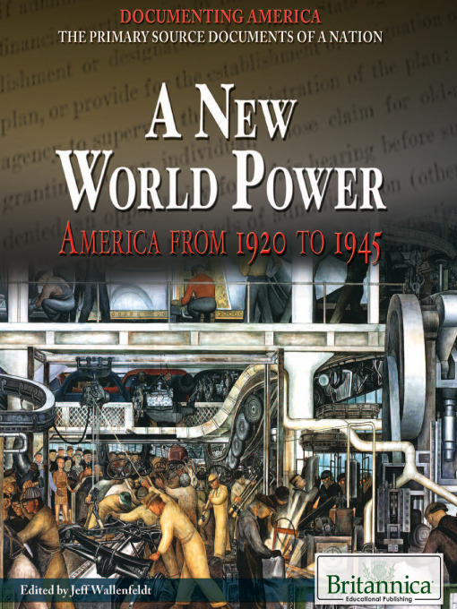 Title details for A New World Power by Jeff Wallenfeldt - Available